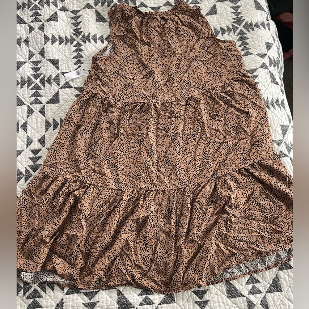 Old Navy Women’s Cheetah Print Sleeveless Dress - 1X NWT